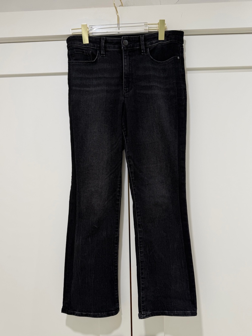 Athleta Sculptek Black Bootcut Flare Jeans Size 8 NWOT